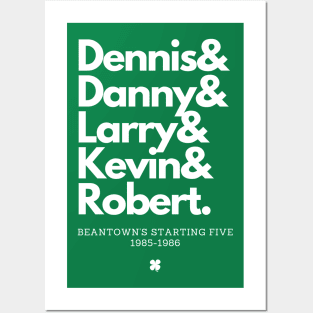 1985-1986 Boston's Starting Five! Posters and Art